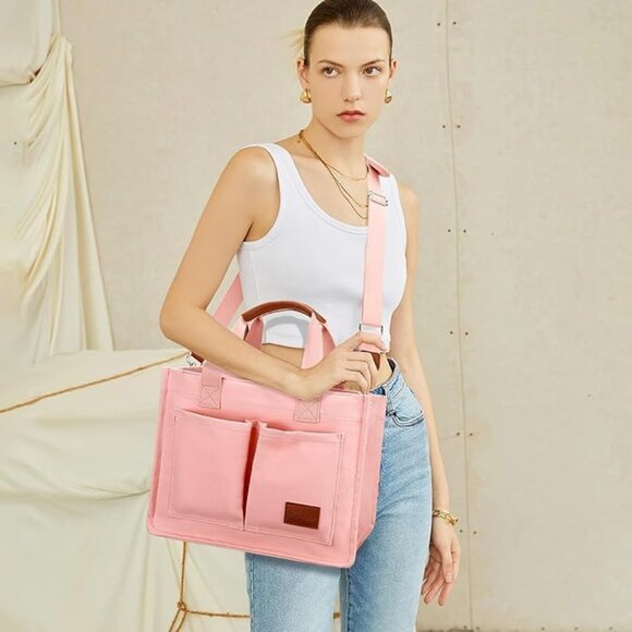 Lightweight Eco-Friendly Canvas Tote Bag for Women - Chic Everyday Essentials - Picture 6 of 7